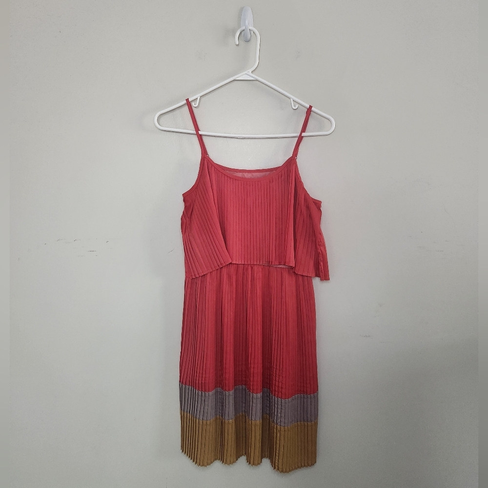 Women's C Luce Pleated Dress Sz Small
